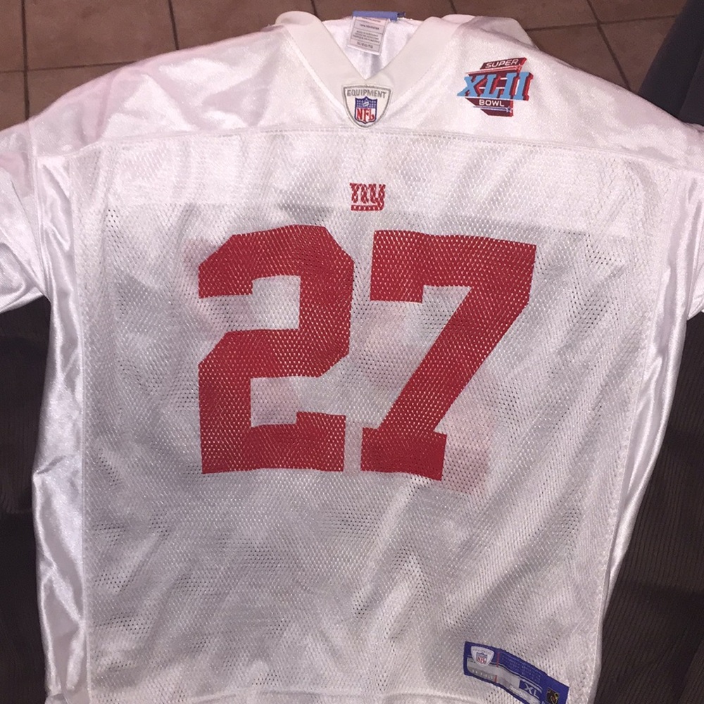 Official Super Bowl 42 Brandon Jacobs NYG Jersey